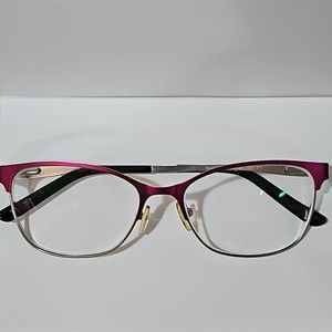 Sensaya SYFA30 Fushia Half Rim Cat Eye Metal Prescription Glass Frames 54-16-140